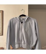 Divided H&amp;M Cropped Powder Blue Hoodie So Soft!!! - $24.44
