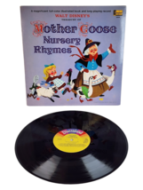 Walt Disney&#39;s Mother Goose Nursery Rhymes 1965 Disneyland Lp Book 3935 - £4.95 GBP