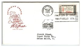 Scott #1179 1960 Jefferson American Credo First Day Cover FDC - $8.09