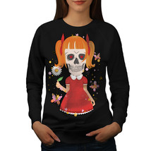 Girl Sugar Death Skull Jumper Hipster Body Women Sweatshirt - £15.00 GBP