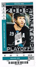 2009 NHL Stanley Cup Playoffs Phantom Season Ticket Sharks Round 1 Game D - £12.12 GBP