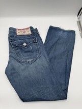 Vintage 90&#39;s True Religion Ricky Big T  Jeans Denim Size 34x32 Y2K - £28.48 GBP