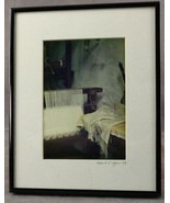 Framed Color Photo Original Art Robert E Lyons Appalachia Weaving Loom C... - £24.77 GBP