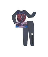 Mandalorian Boys Long Sleeve Pajama Set with Detachable Cape XS 5 Gray New - £23.49 GBP