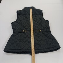 Weatherproof Girls/Women's Black Full Zip Faux Fur Quilted Vest Size Small image 7