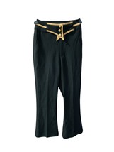 Tram Boutique Girls Size Large Black Tan 3 Button Dress Pants Trouser Fl... - £22.88 GBP