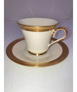 Lenox Aristocrat Gold Backstamp Cup and Saucer Set , Footed , 5 Available - $18.79 CAD
