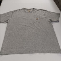 Carhartt K87HGY Men's Gray Pocket Cotton Blend Short Sleeve T-Shirt Size 2XL XXL image 12