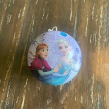 Disney Frozen Christmas Tree Holiday Ornament Round Metal Ball with Puzzle EUC - £11.19 GBP