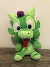 Classic Toy Co Purple and Neon Green Plush Stuffed Dragon 2013 Stuffed 1... - $18.05