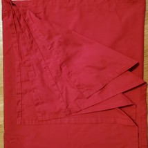 Vintage Table Cloth Red 68x68 Inch Square Handmade - £20.00 GBP