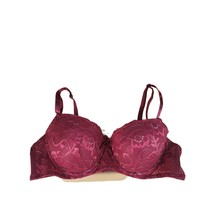 Sofra Bra 36C Womens Purple Lace Overlay Padded Underwired Adjustable St... - £11.89 GBP