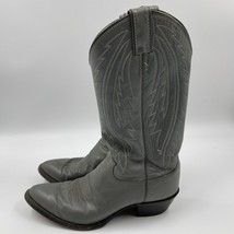 Justin Western Style 1226 Cowboy Boots Mens Size 9 D Gray Made in USA Vintage - £73.95 GBP