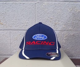 Flexfit Ford Racing Embroidered Hat Cap Cobra Mustang Boss 302 429 Torino GT New - £21.22 GBP