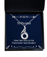 Love Wife Rising Phoenix Necklace, Keep Calm and Let The Postmaster Wife... - £36.82 GBP