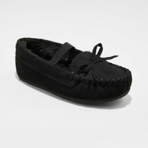 Toddler Girls&#39; Celina Moccasin Slippers - Cat &amp; Jack (Size 9) BLACK ~ NE... - $10.44