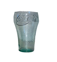 Vintage Green Dimple Pebble Big Coca Cola Coke Textured Glass - $12.00