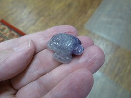 Y-TUR-SE-501 Sea Turtle Purple Amethyst Crystal 1&quot; Figurine Gemstone Turtles - £6.88 GBP