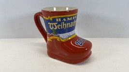 Art Design Products Weihnachten Hamburger Santa Christmas Boot Mug - $9.85