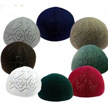 New Islamic Kufi Prayer Cap MEN-Muslims Hat Turkey Available in NINE Colors - £9.56 GBP