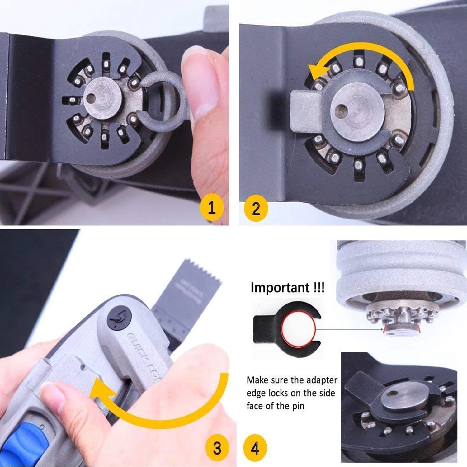 House Home EZARC Carbide Tooth Oscillating Multitool Saw Blades For Quick Releas - £51.35 GBP