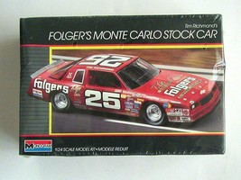 FACTORY SEALED Monogram Tim Richmond&#39;s #25 Folgers Monte Carlo Stock Car #2734 - £18.92 GBP