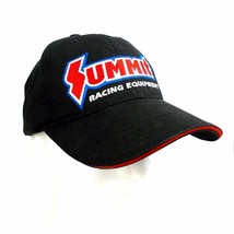 Summit Racing Equipment Cap Hat USA Black 100% Cotton Adjustable Embroidery Mint - £22.55 GBP