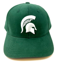 Michigan State University Spartans Logo Msu Green Curved Bill Adjustable Hat Cap - £13.67 GBP