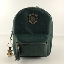 Harry Potter Slytherin Mini Backpack Book Bag Bookbag w Metal Keychain B... - £58.34 GBP