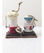 S&#39;MORES Ornaments set 2 Grill Master &amp; Poker Player Midwest Seasons Cann... - $30.18 CAD