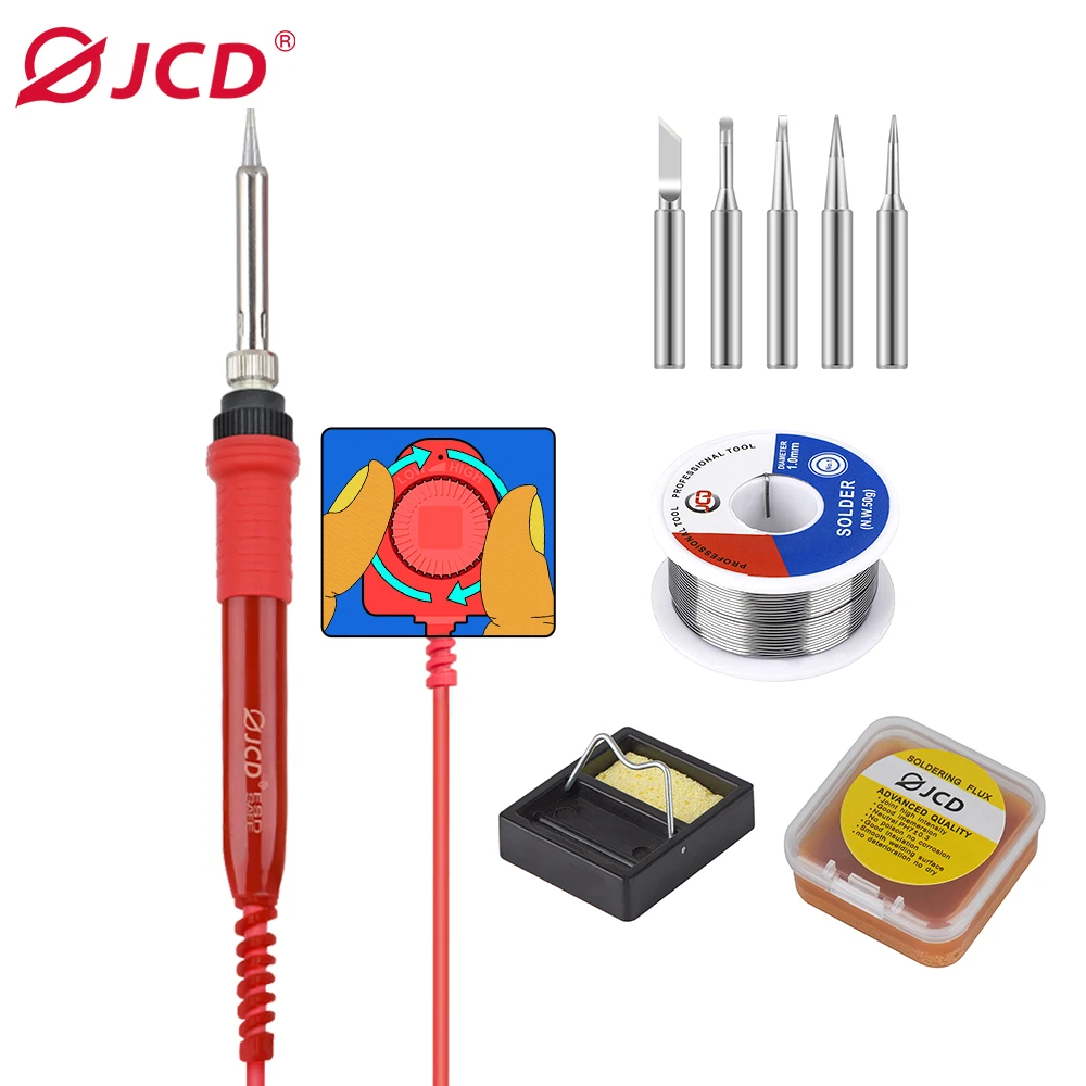 JCD 60W Soldering  Kit 110V/220V With Switch Adjustable Temperature  for cell-ph - £43.52 GBP