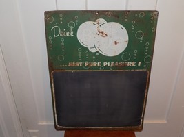 Vintage Drink Bubble Up Just Pure Pleasure Metal Chalkboard Sign - $153.45