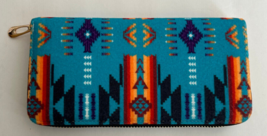 Native American Indian Women Fleece Organizer Zipper Wallet - $21.39