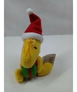 Hallmark Peanuts Woodstock With Green Present 7&quot; Christmas Plush With Tags - $14.84