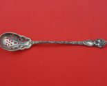 Lily by Watson Sterling Silver Olive Spoon Pierced with Flower Original ... - $107.91