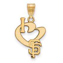 SS w/GP MLB  San Francisco Giants Lg I Love Logo Pendant - £48.24 GBP