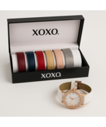 XOXO Womens Watch Set 6 Interchangeable Bands Boxed Rose Gold Tone - Not... - $20.78 CAD