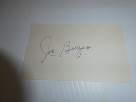 Vintage 1960s MLB Baseball Player Joe Buzas Signed 3x5 Index Card - $18.81
