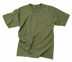 Medium Short Sleeve Tshirt OLIVE DRAB Army Green Tee Shirt Rothco 6979 M - $11.99