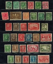 CANADA  Lot of 87  early stamps Used Postage, Air Mail, Due, War Tax - £11.40 GBP