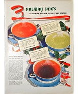 Campbell&#39;s Soup WWII 3 Holiday Hints Mother Christmas Season 1943 VTG Pr... - $12.93 CAD