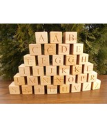 33 Wooden Latvian alphabet blocks, Educational gift, toy, gift, wooden a... - $135.07 CAD