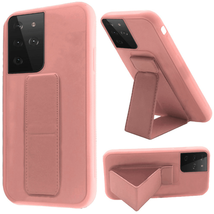 For Samsung S21 Ultra 7.1&quot; Foldable Magnetic Kickstand Case Cover PINK - £6.44 GBP