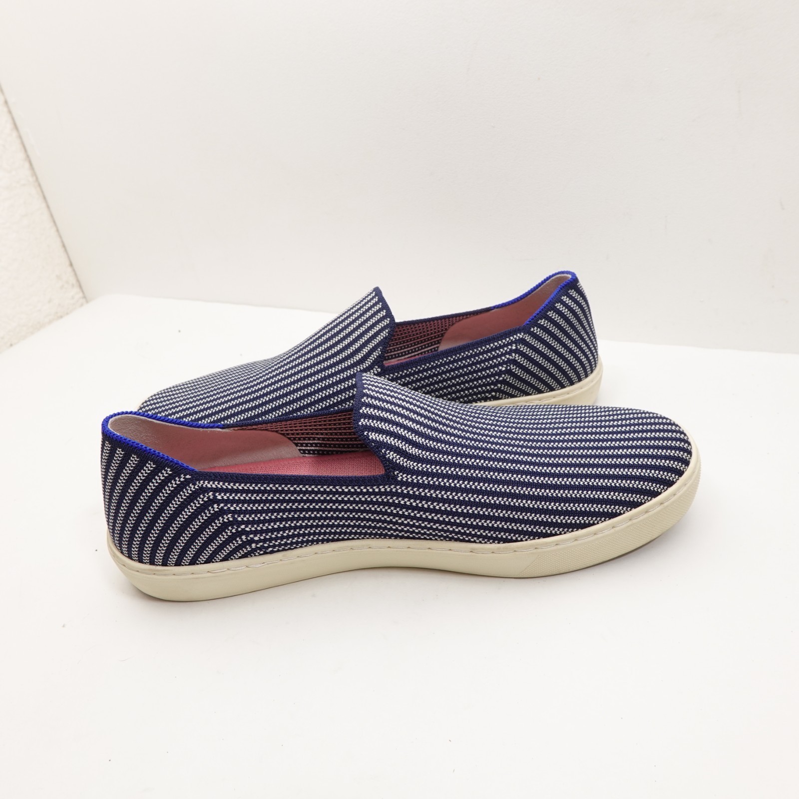 ROTHY'S Shoes Womens Size 11 Riviera Pinstripe Blue Slip On Casual Item image 11
