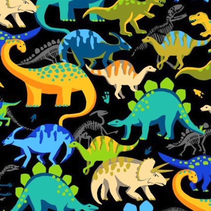 Fleece Dinosaurs Prehistoric Pack Jurassic Animals Fleece Fabric Print A... - $13.97