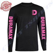 Pocket Pink Duramax Chevy Chest Big Logo T-SHIRT Long Sleeve - £14.62 GBP