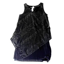 SL Fashions Dress Black Sleeveless Beautiful Lace Fabric Design Womens Size 14 - £13.76 GBP