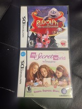 Lot Of 2: Rudolph The Red-Nosed Reindeer + My Secret World Nintendo DS/ Complete - £6.25 GBP