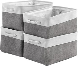 Storage Basket For Organizing - Large 4 Pack Fabric Storage Bins Baskets For - £34.58 GBP