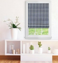 NEW Achim Cordless Light Filtering Easy Care Polyester Roman Shade - Navy - £27.53 GBP